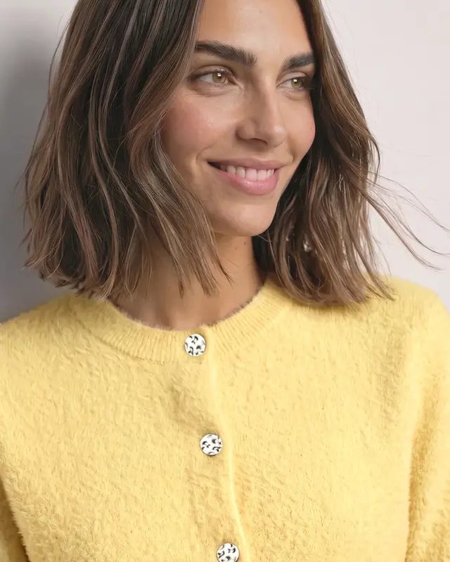 Street One Short Sleeve Cardigan - Sunbeam Yellow