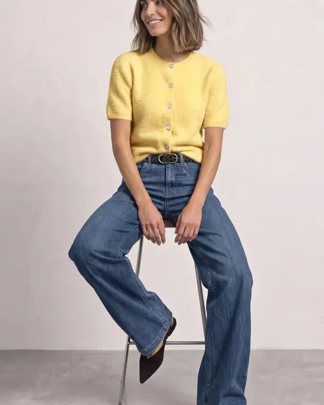Street One Vest met Korte Mouwen - Sunbeam Yellow