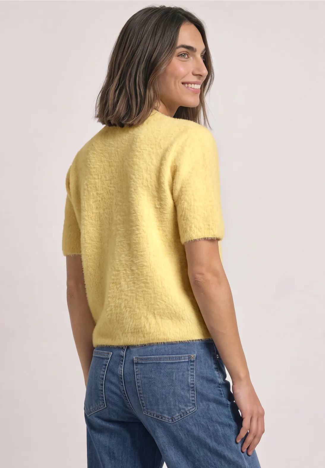 Street One Short Sleeve Cardigan - Sunbeam Yellow