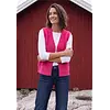 Open Cardigan, Feather Yarn - Pink Flash