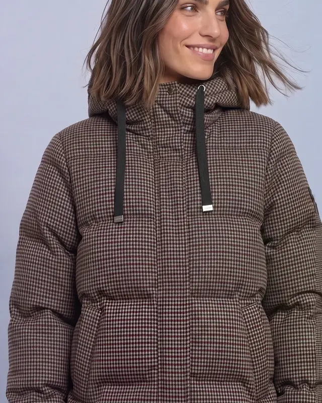 Street One Jas met Capuchon - Auburn Brown