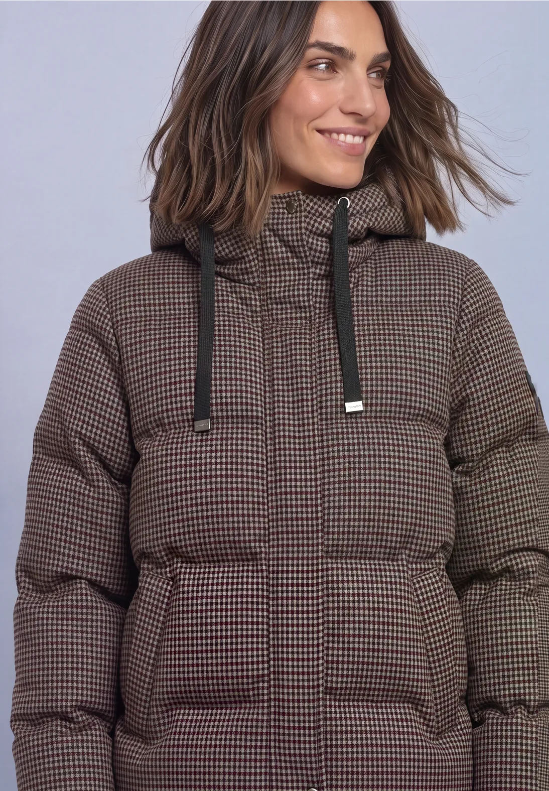 Street One Jacket with Hood - Auburn Brown