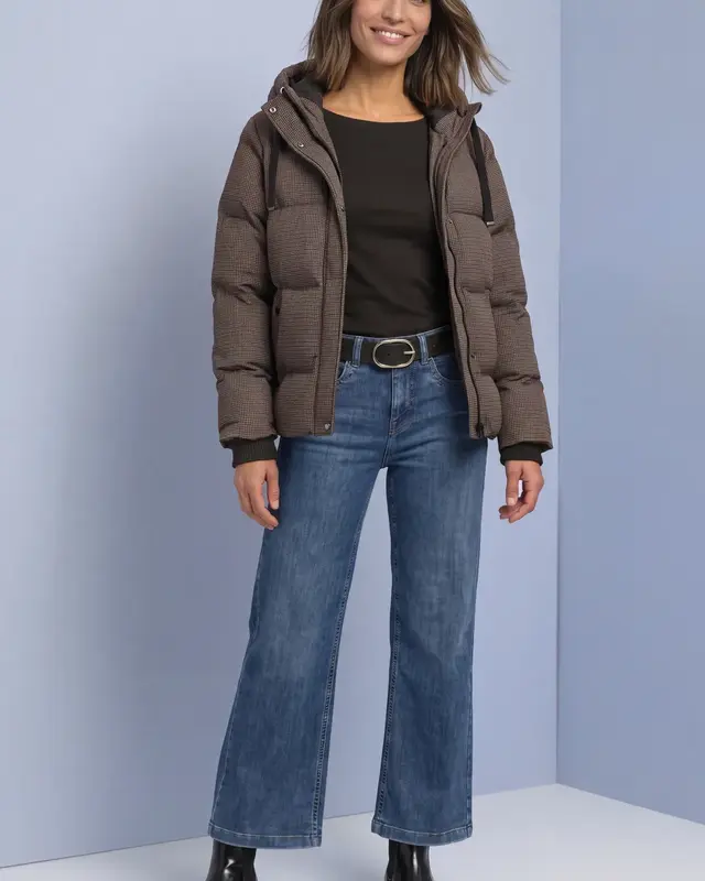 Street One Jacket with Hood - Auburn Brown