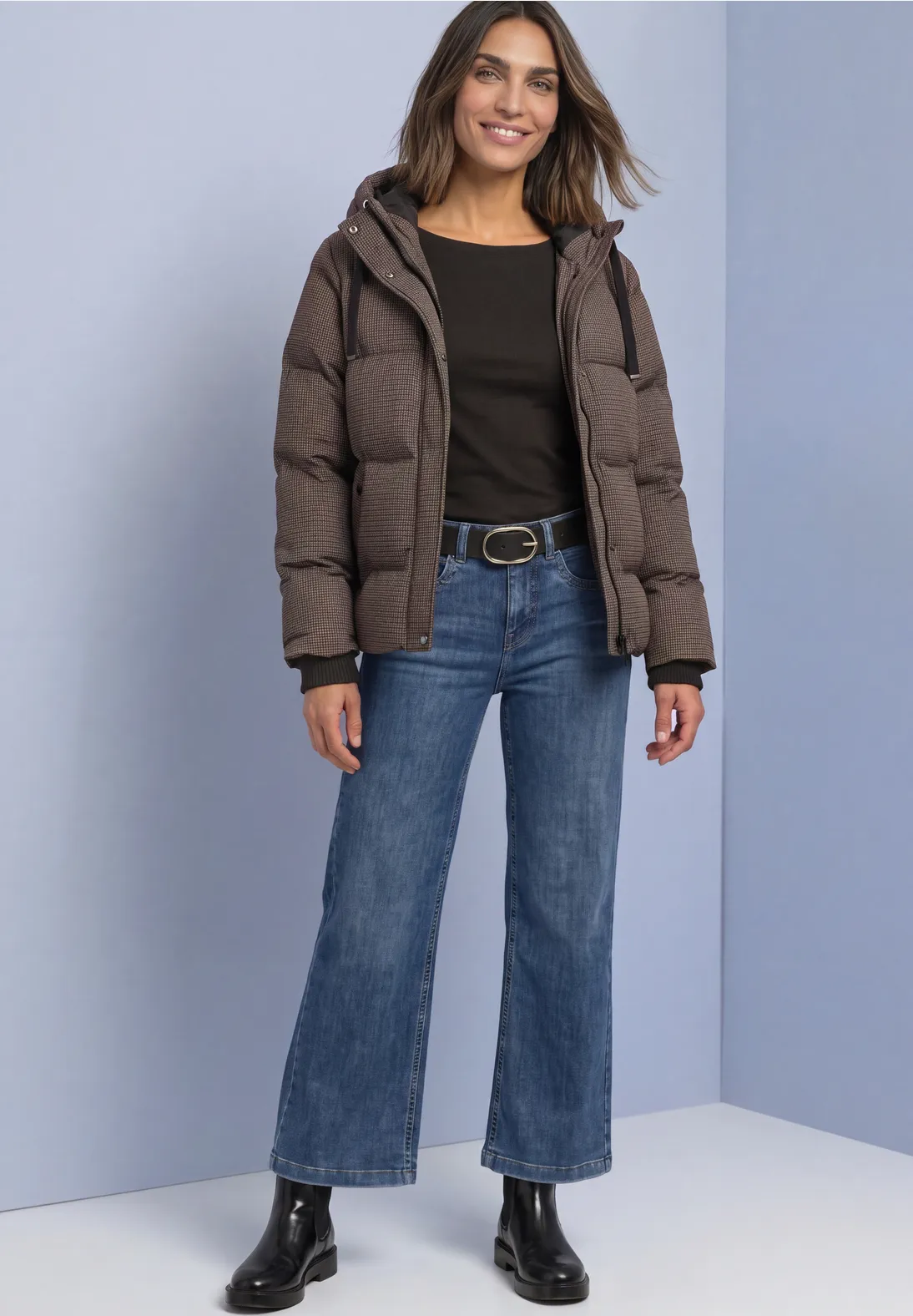 Street One Jacke mit Kapuze - Auburn Brown