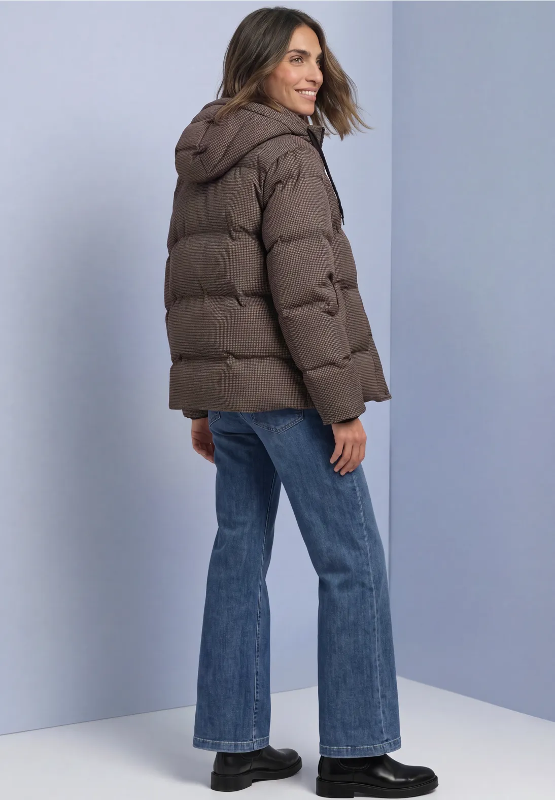 Street One Jacke mit Kapuze - Auburn Brown