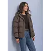 Jacke mit Kapuze - Auburn Brown