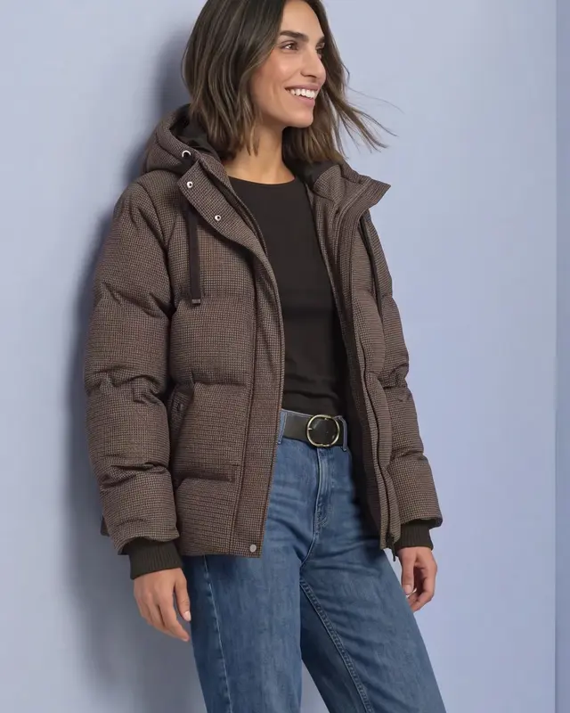 Street One Jas met Capuchon - Auburn Brown