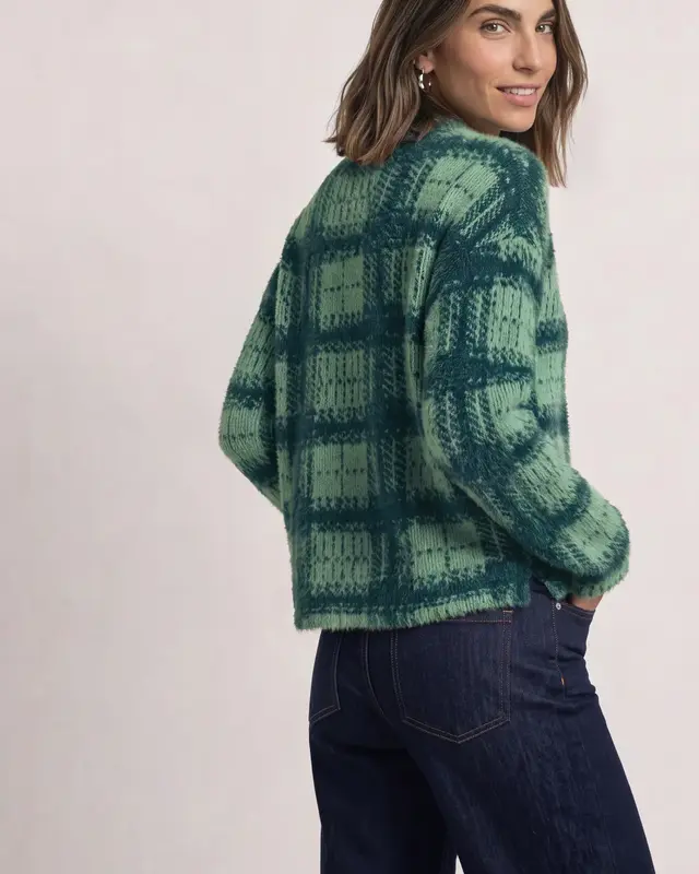 Street One Shirt met Col - Stormy Green