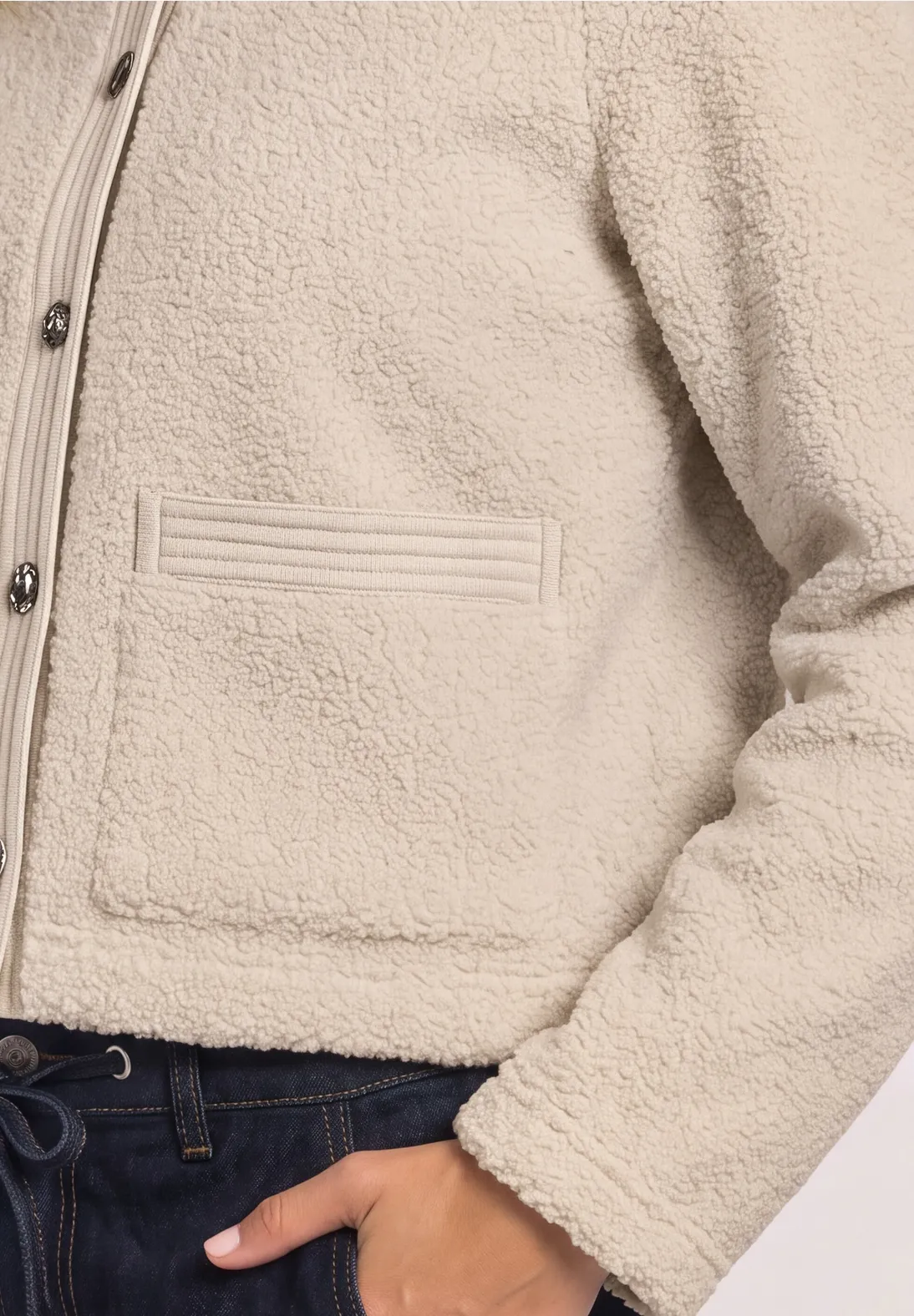 Street One Teddy Jacke - Clay Sand