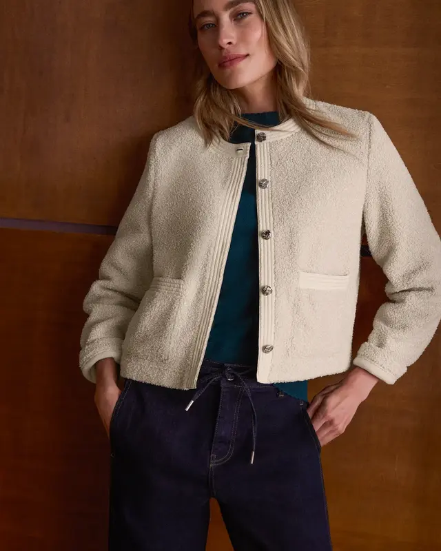 Street One Teddy Jacke - Clay Sand