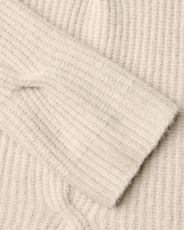 Cecil Pullover mit Zopfmuster - Oat Milk Beige Melange
