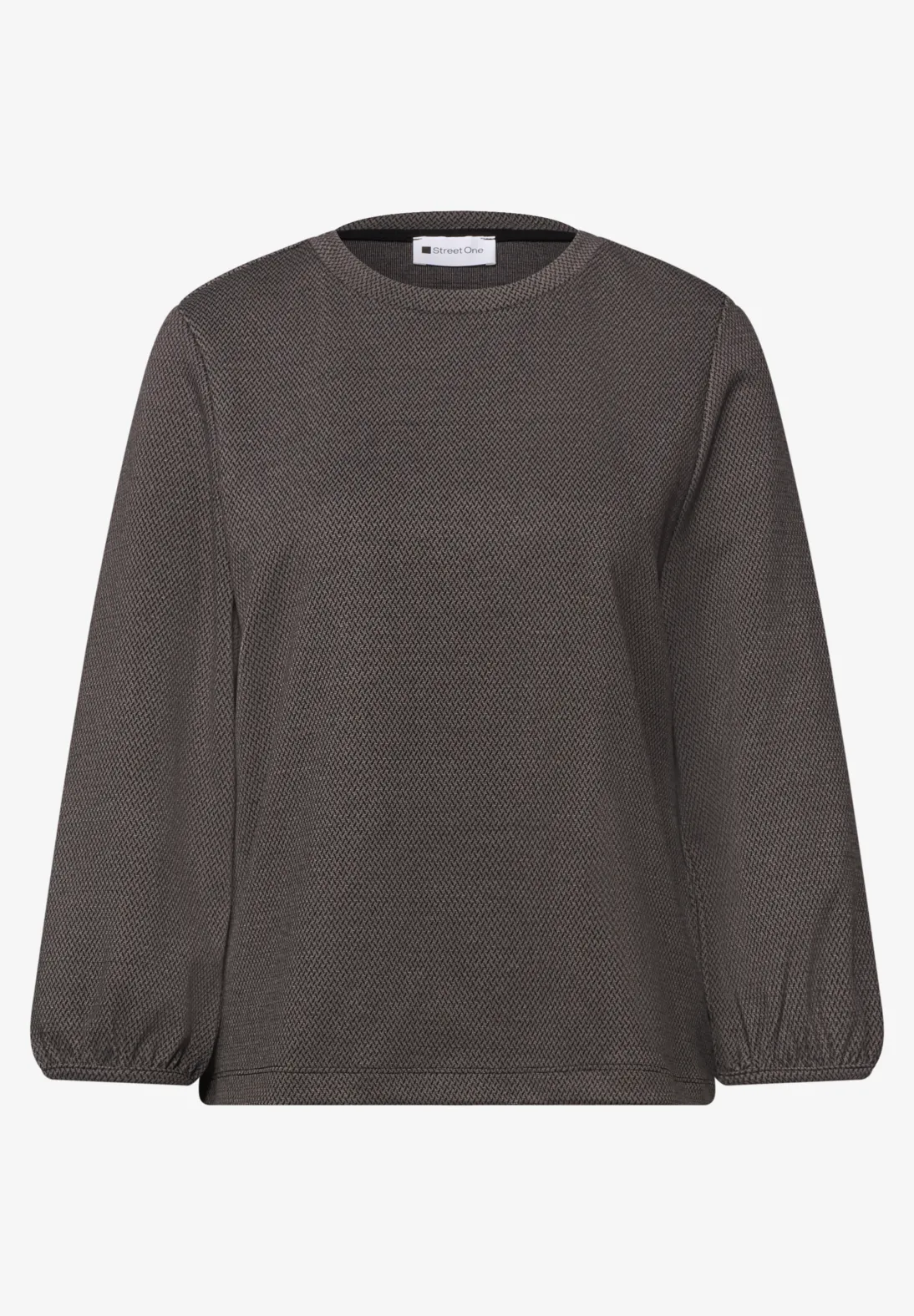 Street One Shirt with Print - Light Terra Mocha