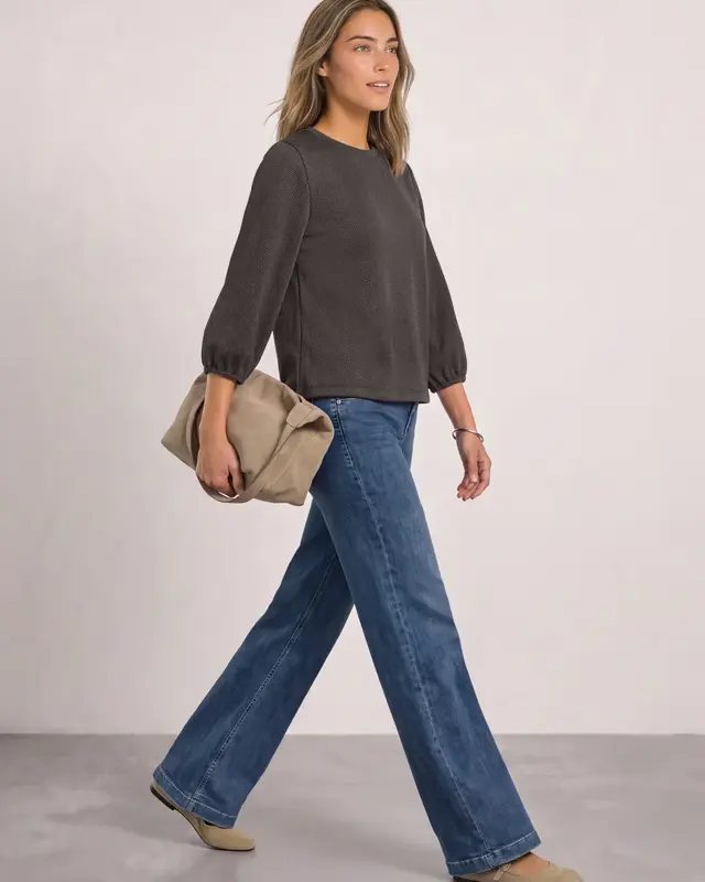 Street One Shirt with Print - Light Terra Mocha