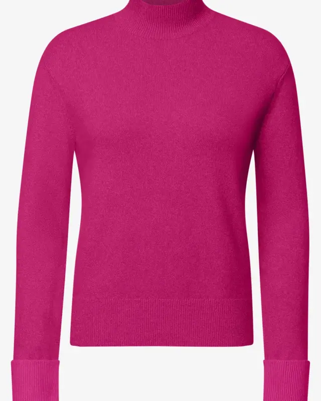 Cecil Pullover mit Rollkragen - Pink Flash Melange
