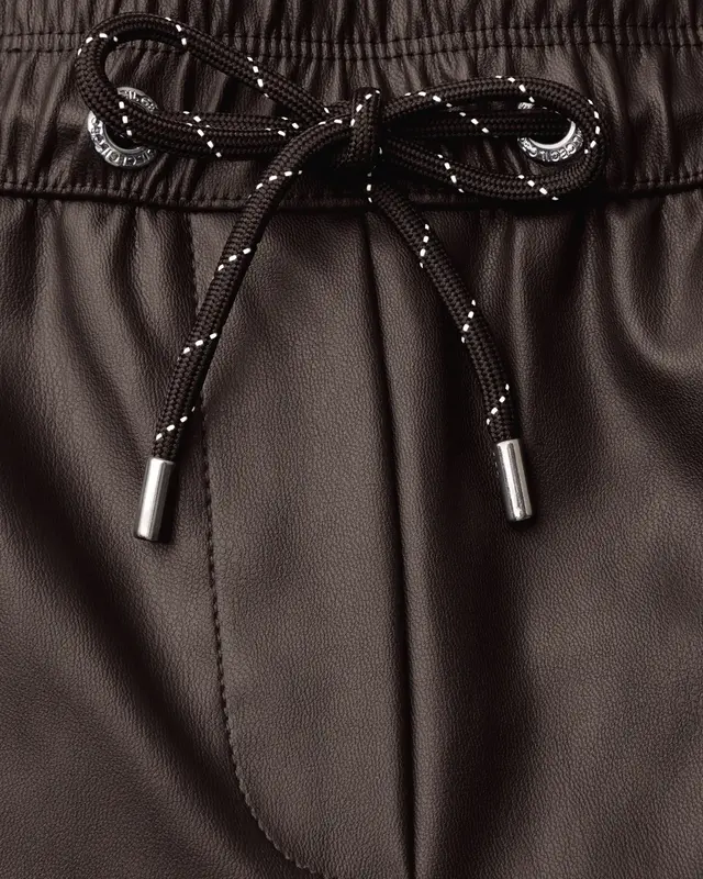 Cecil Leer Look Broek Neele - Truffle Brown