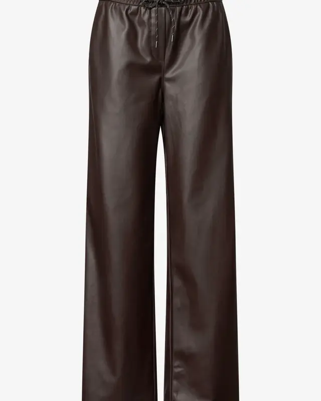 Cecil Leer Look Broek Neele - Truffle Brown