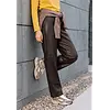 Leather Look Pants Neele - Truffle Brown