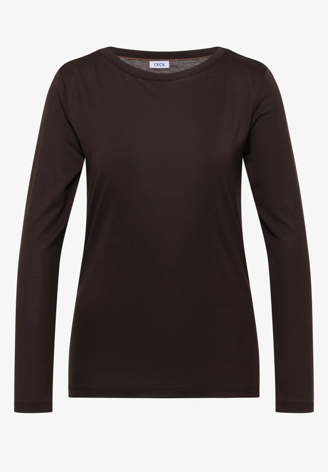 Cecil Longsleeve met Boothals - Truffle Brown
