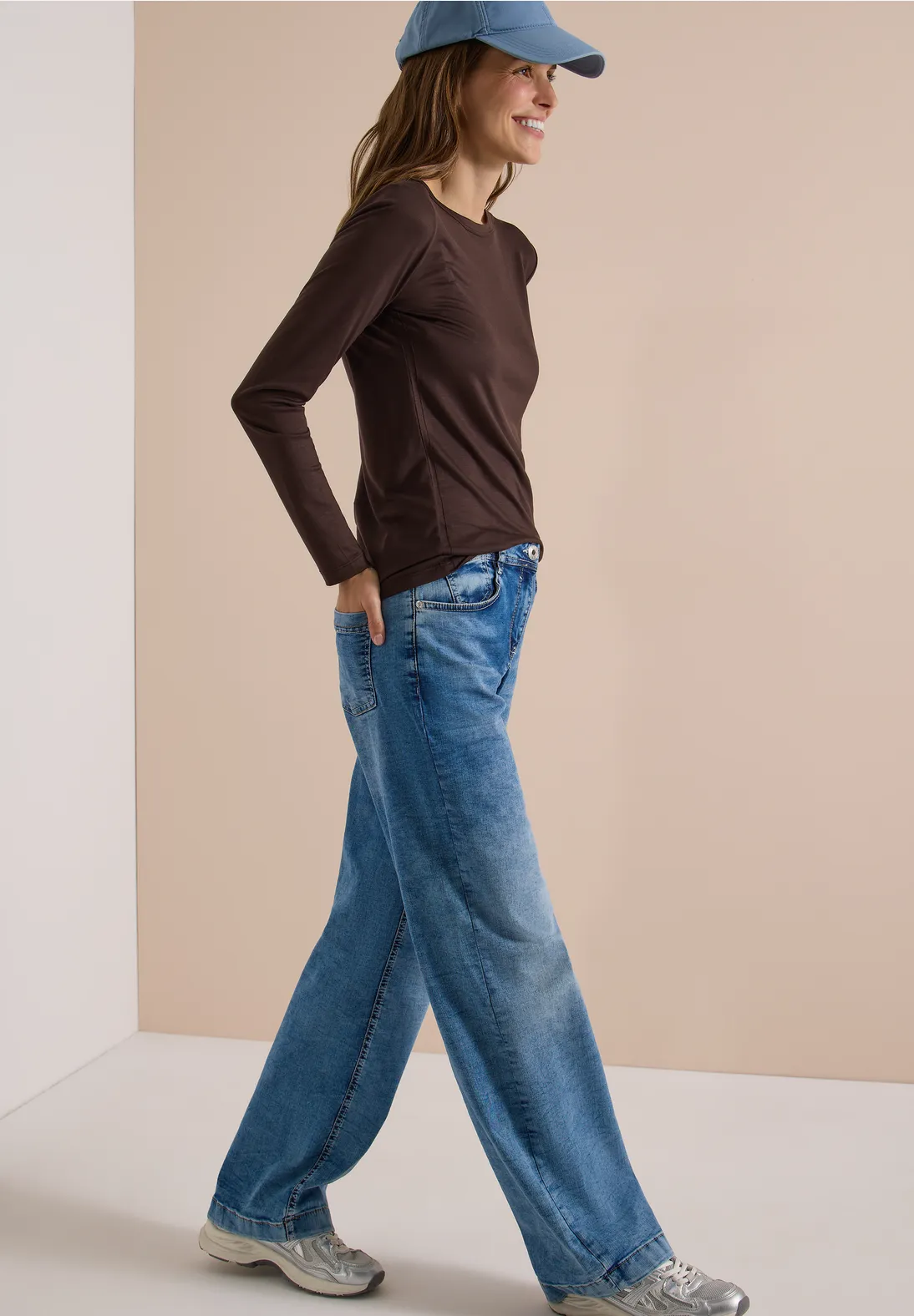 Cecil Longsleeve met Boothals - Truffle Brown