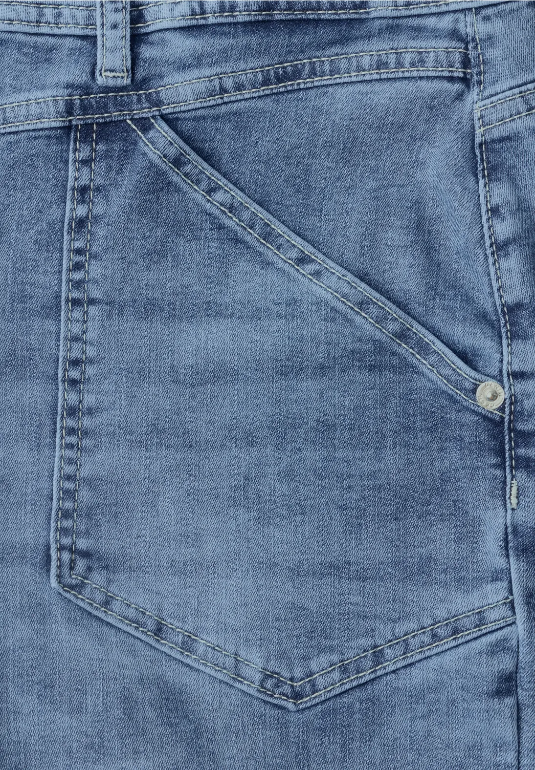 Cecil Barrel Jeans Scarlett - Mid Blue Wash