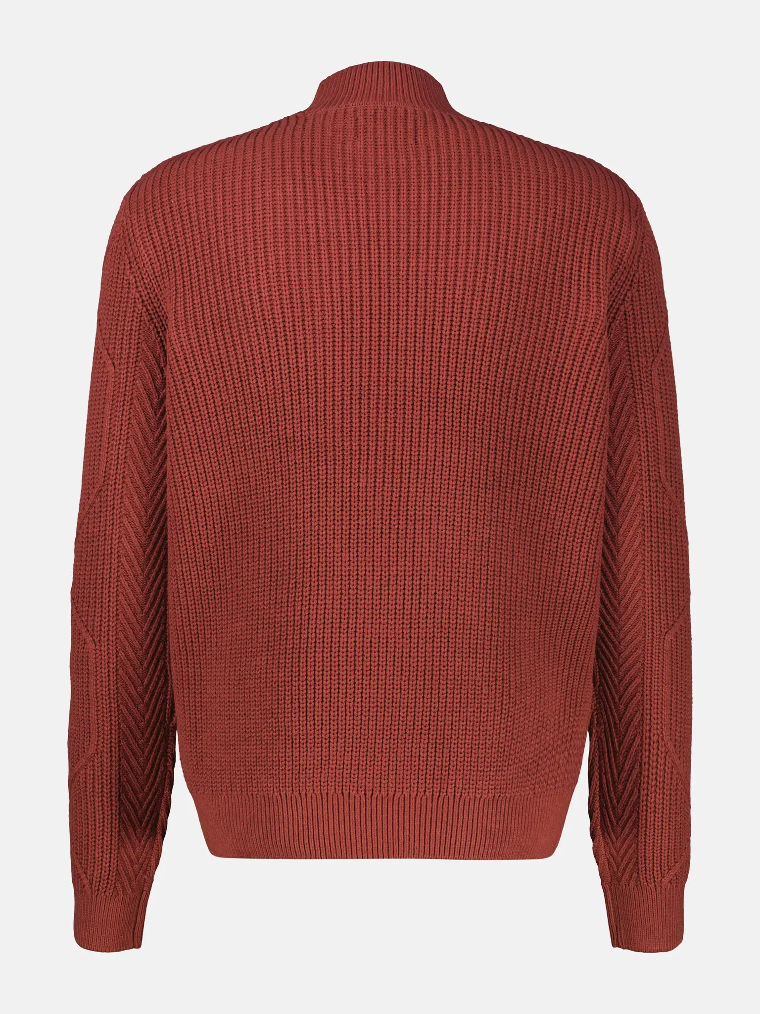 Lerros Col Trui Katoenmix - Maroon Red