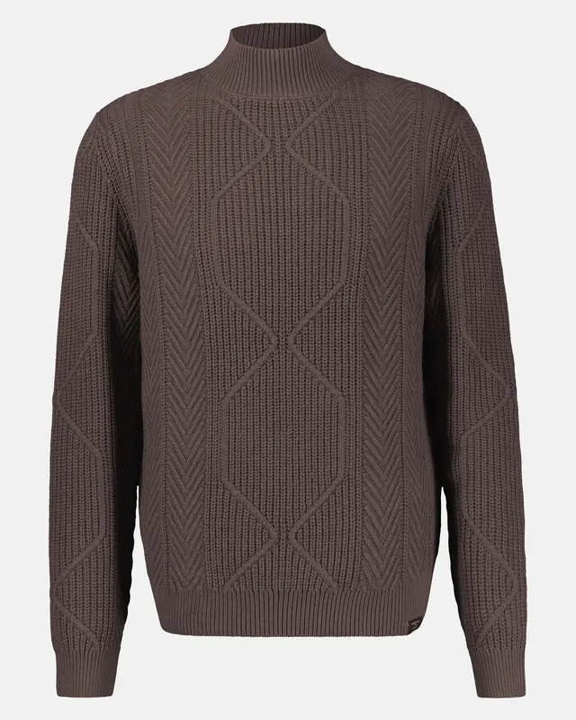 Lerros Rollkragen Pullover - Timber Brown