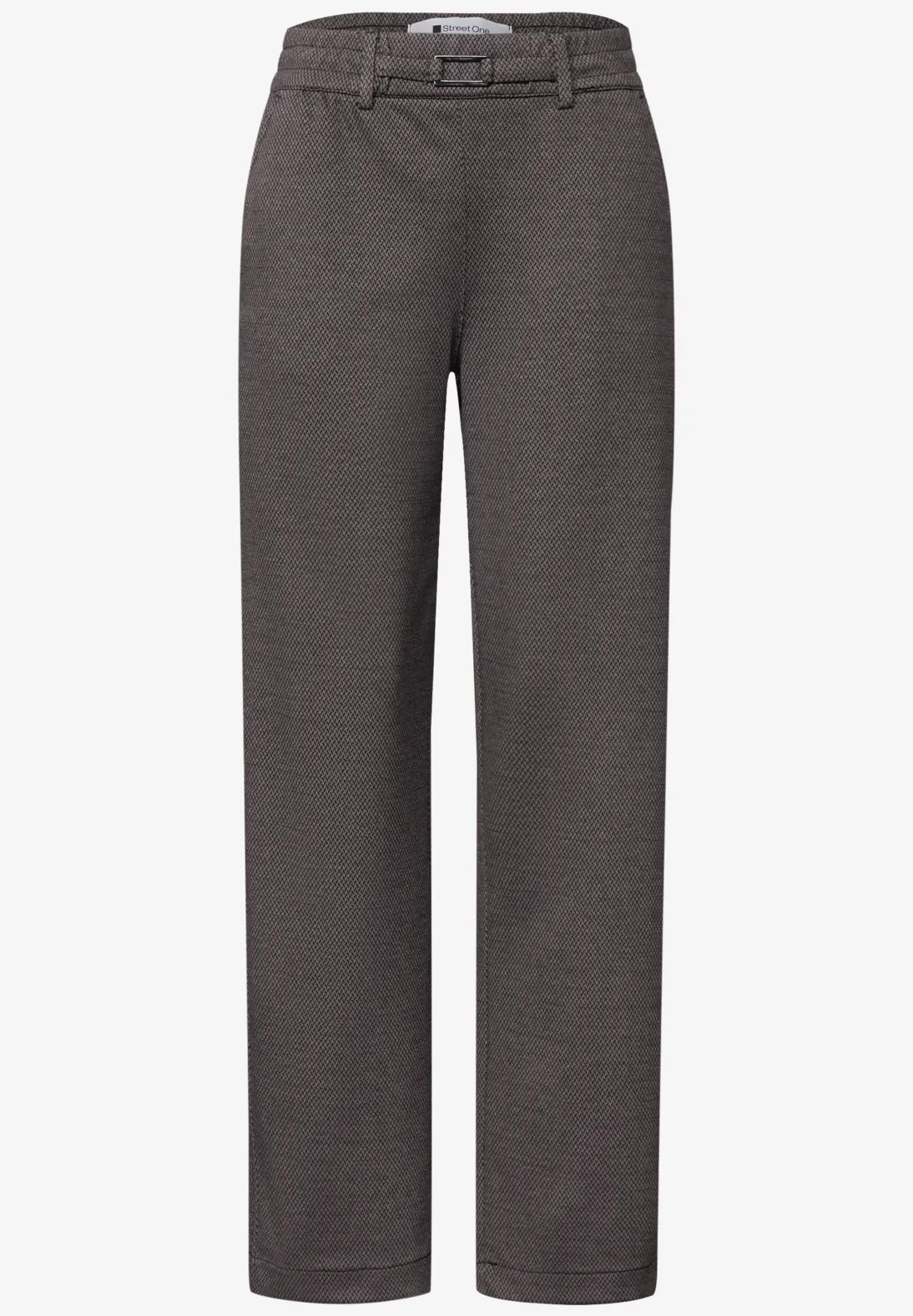 Street One Straight Leg Pants - Light Terra Mocha