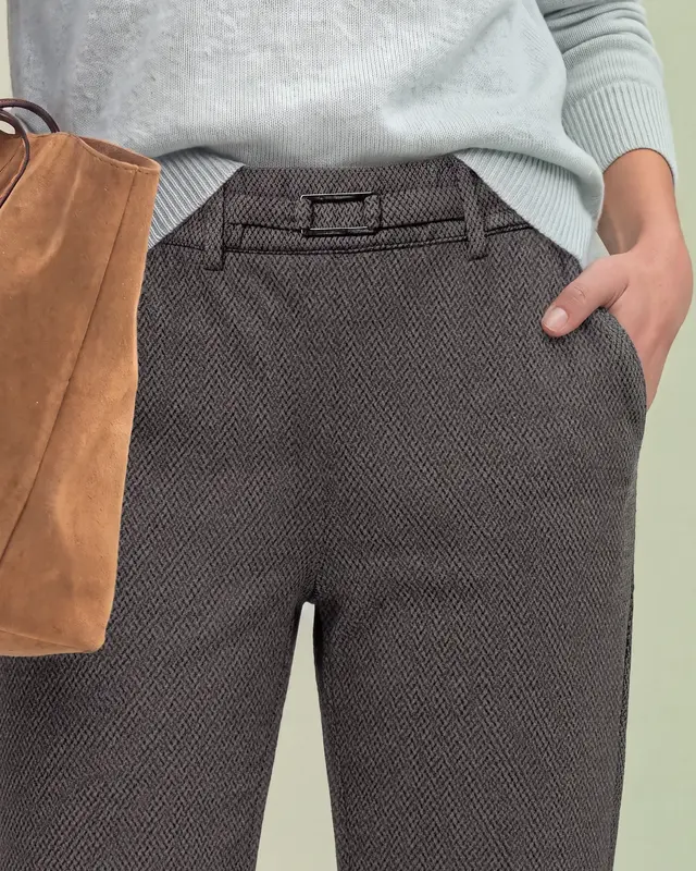 Street One Straight Leg Hose - Light Terra Mocha