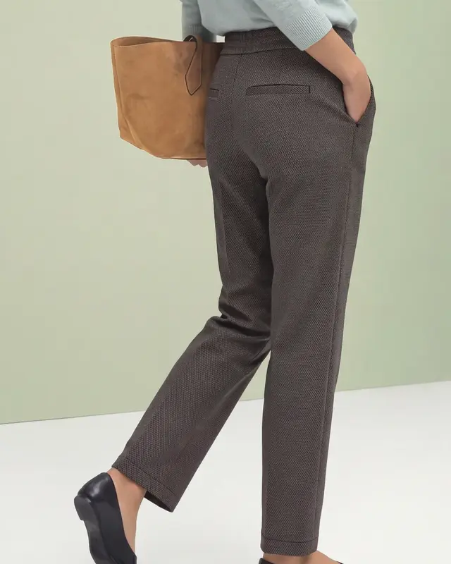 Street One Straight Leg Hose - Light Terra Mocha