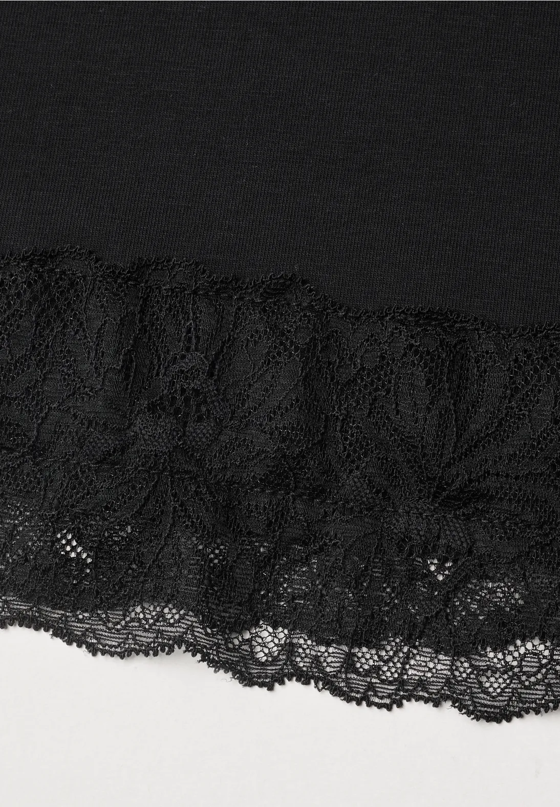 Street One Shirt met Lange Mouwen en Kant - Black