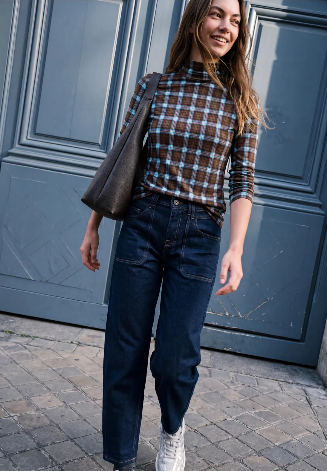 Street One Studio Shirt met Patroon - Loom Blue