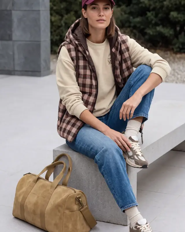 Cecil Sweatshirt with Backprint - Pearl Beige