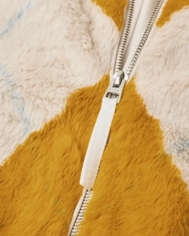 Cecil Blouson Argyle Pattern - Golden Honey