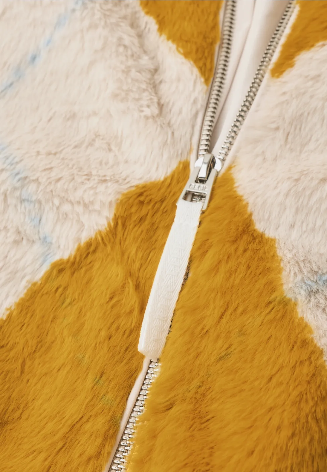 Cecil Blouson Argyle Pattern - Golden Honey