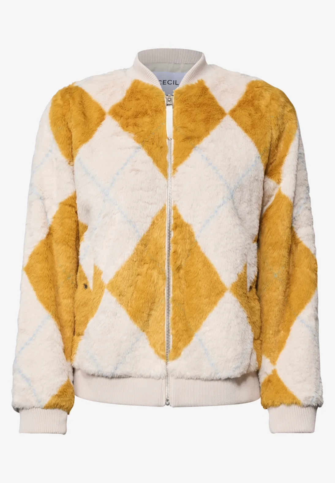 Cecil Blouson Argyle Patroon - Golden Honey