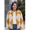 Blouson Argyle Muster - Golden Honey