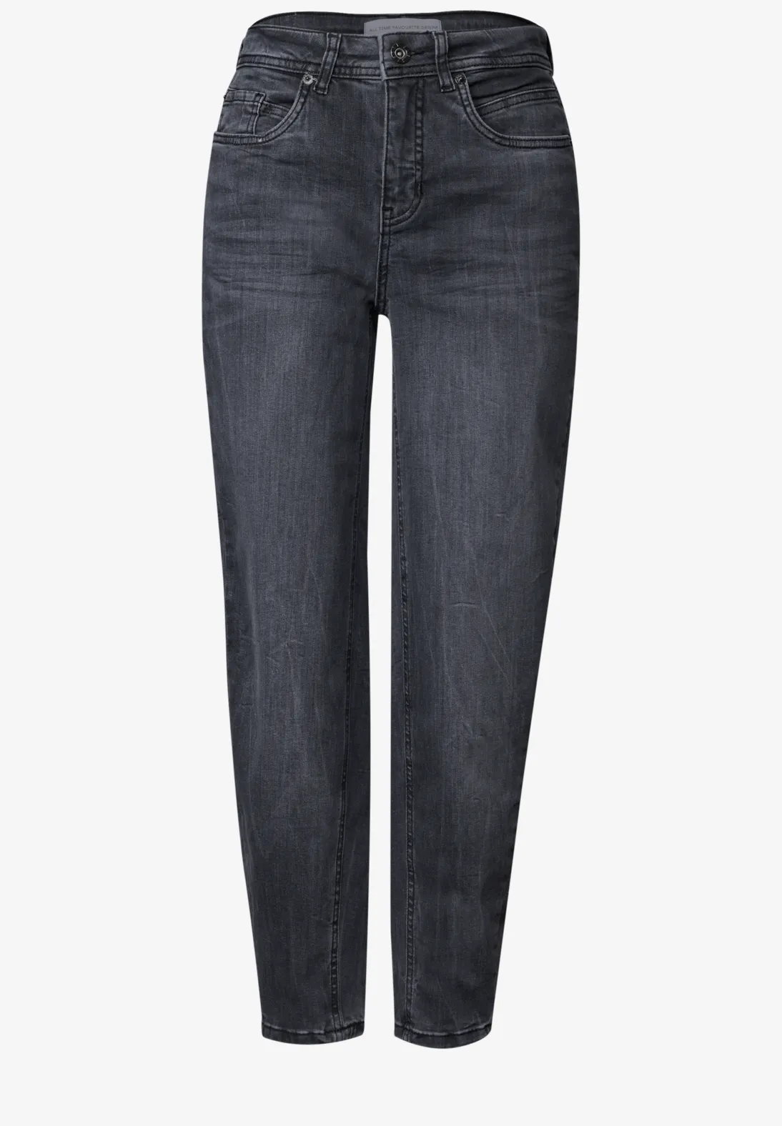 Street One Barrel Jeans Karlie - Steel Grey Washed