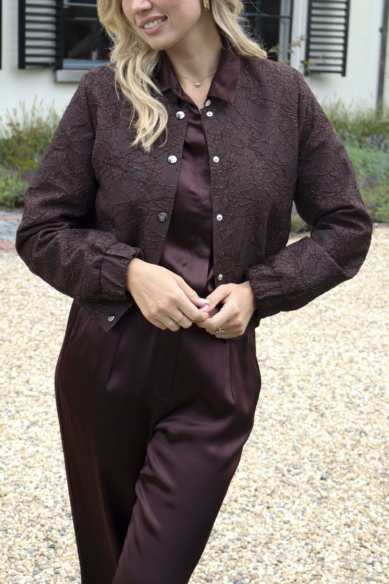 Elvira Collections Bomber Aurora - Flower Walnut