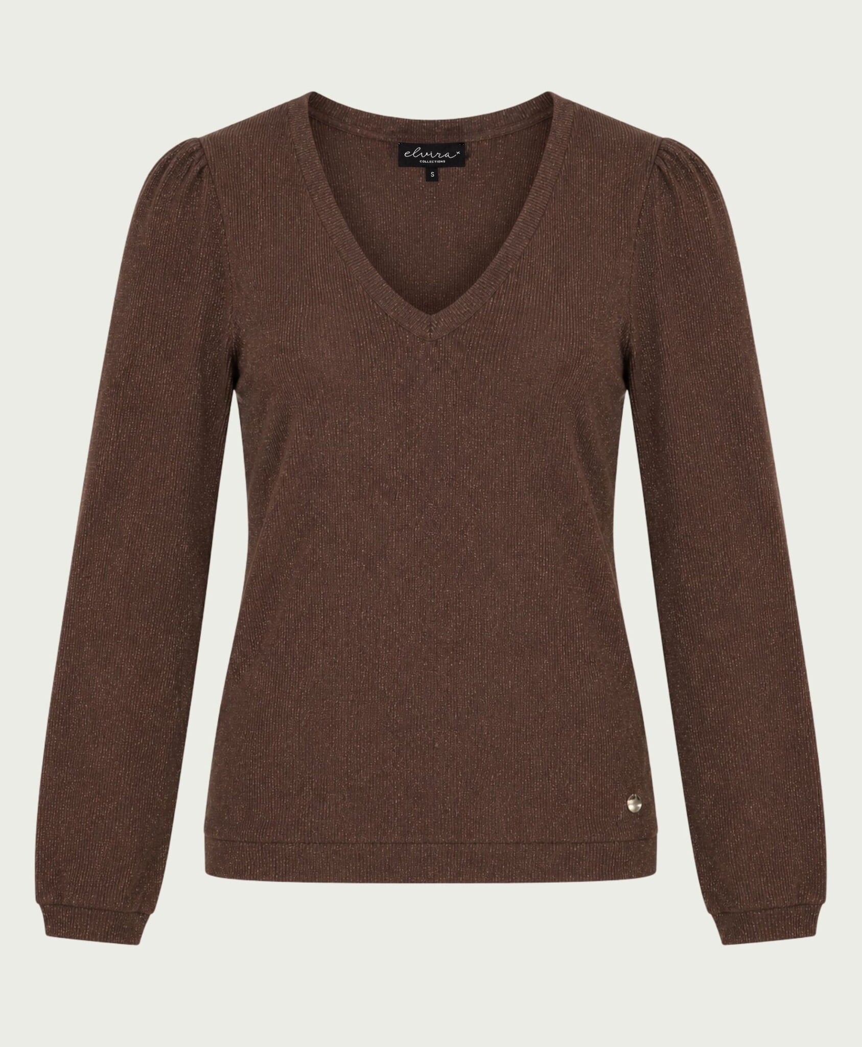 Elvira Collections Glitter Jumper Lena - Dark Walnut