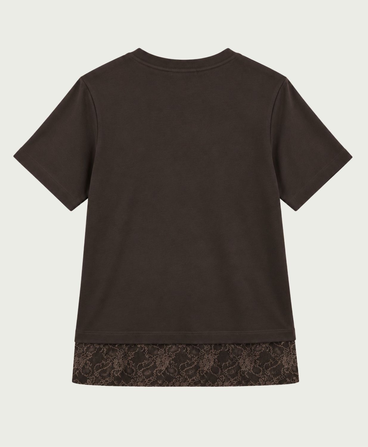Elvira Collections T-Shirt Lacy - Dark Walnut