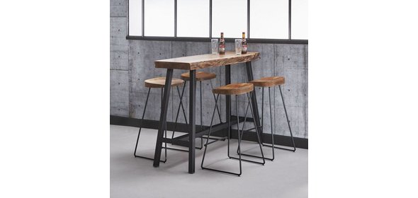 Davidi Design Live Edge barkruk 4 stuks Priya Davidi Design Live Edge barkruk 4 stuks