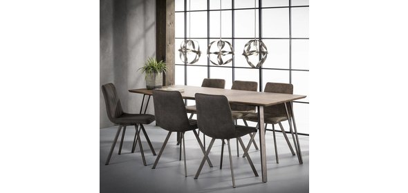 Eems Eetkamerstoel 4 stuks Antraciet Davidi Design Eems Eetkamerstoel 4 stuks Antraciet