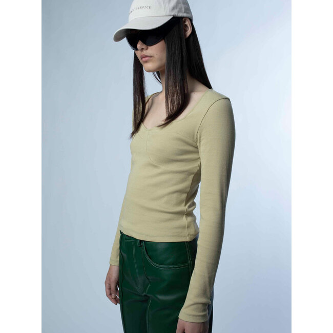 Hosbjerg Jaqueline Rib LS Beige