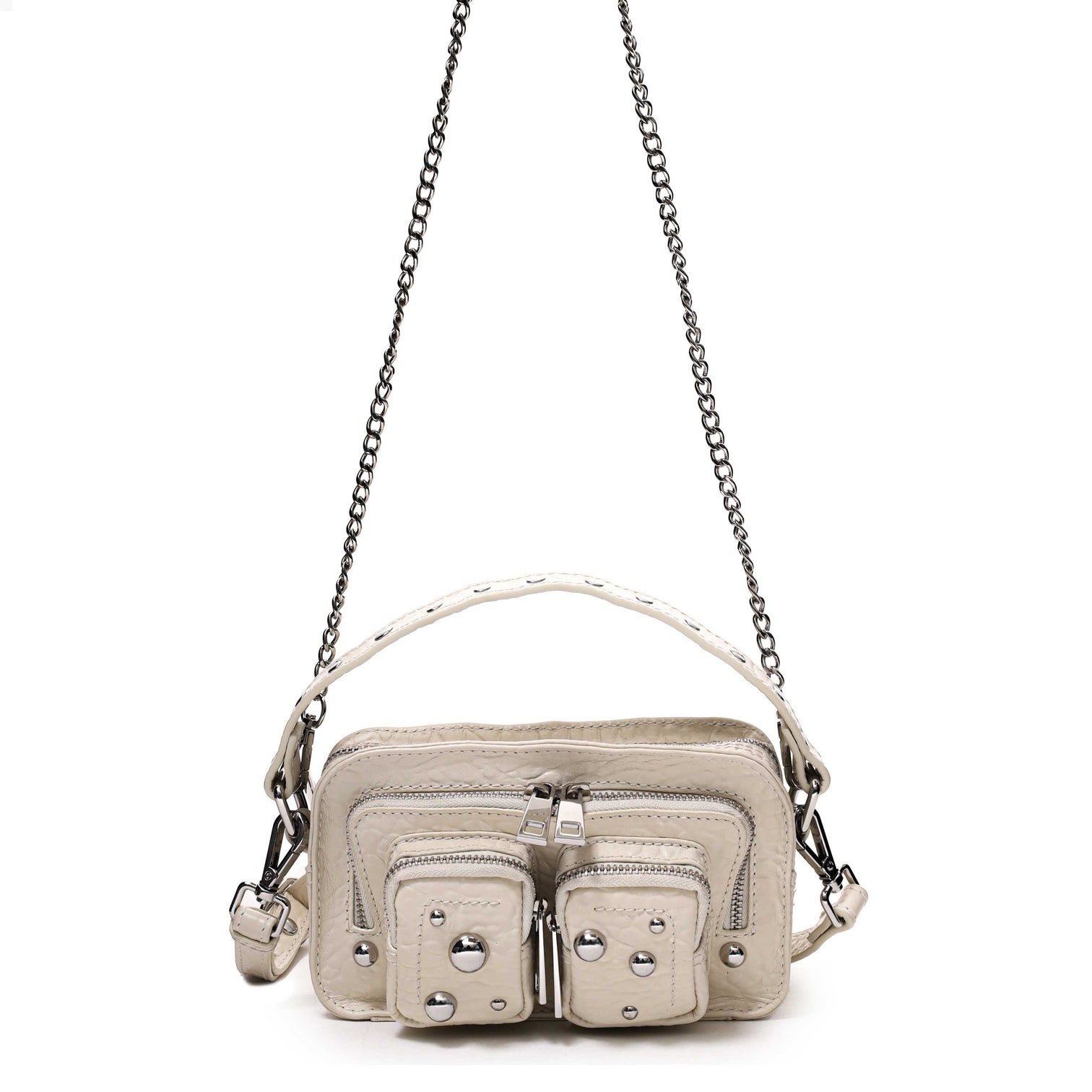 Núnoo Helena w. studs NZ Bag White - Muze the Store