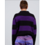 Hosbjerg Lotti Stripe Knit Sweater Black / Purple