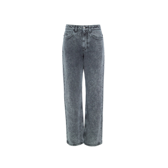 Hosbjerg Leah Acid Denim Pants Stone Black