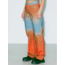 Hosbjerg Mercy Denim Pants Orange Sunset