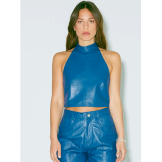 Hosbjerg Maggie Leather Top True Blue