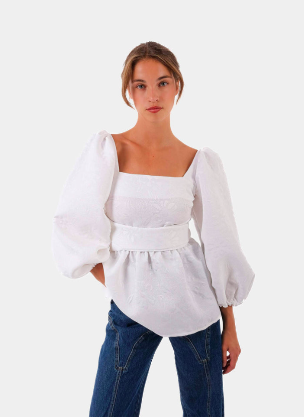 Cecile Blouse White - Muze the Store