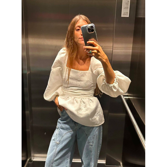 Laagam Cecile Blouse White